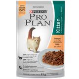 Ração Úmida Nestlé Purina Pro Plan Frango Ao Molho Para Gatos Filhotes - 85 G
