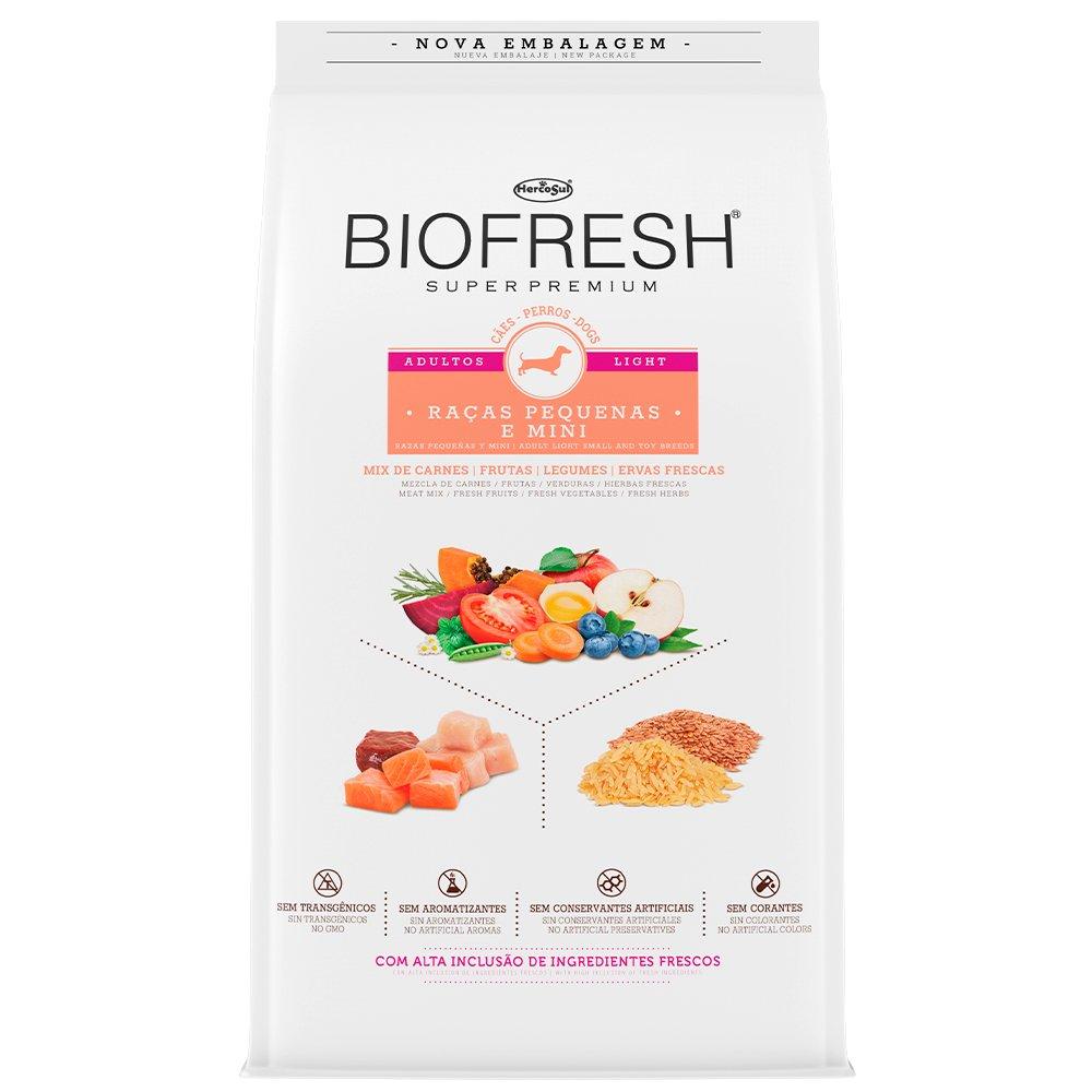Ração Seca Biofresh Mix De Carne, Frutas, Legumes E Ervas Frescas Light Cães De Raças Pequenas E Minis - 3 Kg é boa?