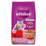 Ração Whiskas Carne E Leite Para Gatos Filhotes - 500 G