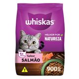 Ração Whiskas Melhor Por Natureza Salmão Gatos Adultos - 900 G