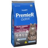 Ração Premier Pet Gatos Ambientes Internos Pelos Longos Adultos Frango - 7,5 Kg