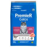 Ração Seca Premier Pet Ambientes Internos Frango 7 A 11 Anos Para Gatos Castrados - 500 G