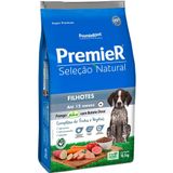 Ração Premier Pet Seleção Natural Frango Korin Com Batata Doce Cães Filhotes Raças Médias - 10,1 Kg