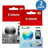 Cartucho Canon Pg 210xl Kit Preto E Color