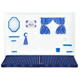 Kit Pipidollys Sanitário Luxo Azul Para Cães Fêmeas - Tam. Único