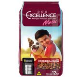 Ração Seca Dog Excellence Multi Cordeiro E Carne Para Cães - 12 Kg