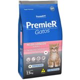 Ração Premier Pet Ambientes Internos Gatos Filhotes Pelos Longos Salmão - 7,5 Kg