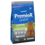 Ração Premier Pet Ambientes Internos Gatos Castrados Acima De 12 Anos Frango - 1,5 Kg