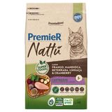 Ração Seca Premier Nattú Mandioca Para Gatos Castrados - 1,5 Kg