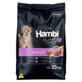 Ração Seca Hambi Premium Especial Carne E Arroz Para Cães Filhotes - 25 Kg