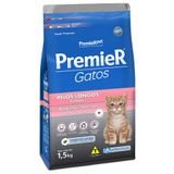Ração Premier Pet Ambientes Internos Gatos Filhotes Pelos Longos Salmão - 1,5 Kg