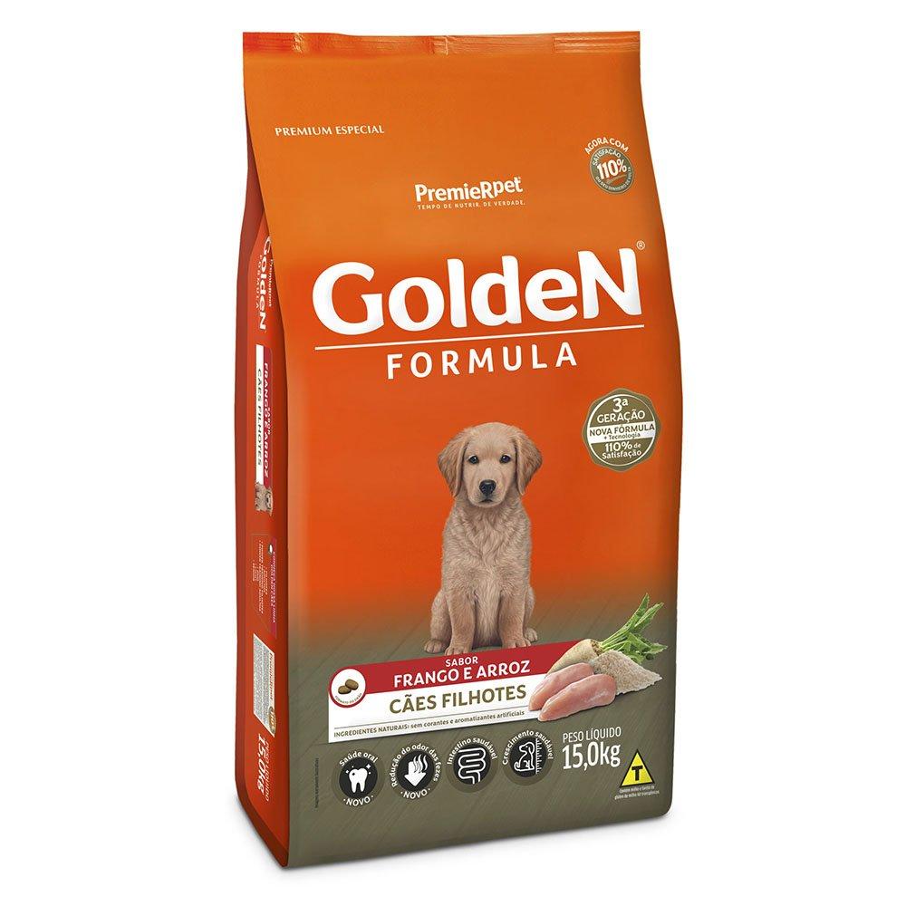 Ração Seca Premier Pet Golden Formula Cães Filhotes Frango E Arroz - 15 Kg