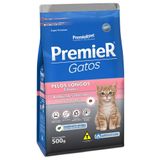 Ração Premier Pet Ambientes Internos Gatos Filhotes Pelos Longos Salmão - 500 G