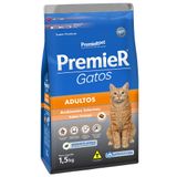 Ração Premier Pet Gatos Ambientes Internos Adultos Frango - 1,5 Kg
