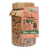 Biscoito Orgânico All Love Maça &amp; Canela Para Cães - 200 G