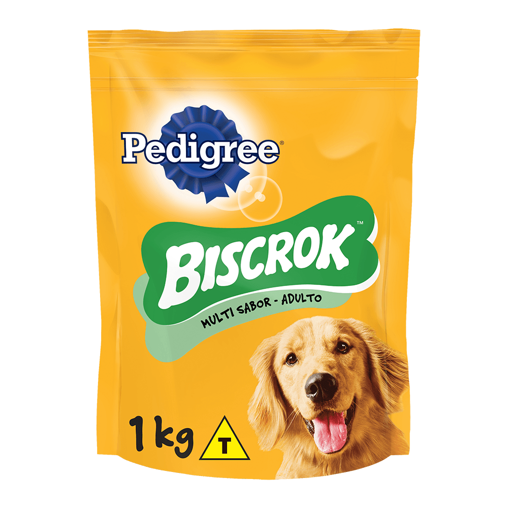 Biscoito Pedigree Biscrok Cães Adultos Multi Sabor 1kg