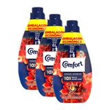 Kit 3 Amaciantes Concentrados Comfort Hydra Sérum 1.5l Cada