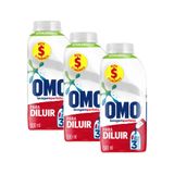 Kit 3 Refis Sabão Líquido Concentrado Omo Para Diluir 500ml Cada