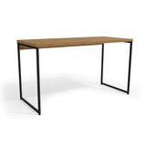Mesa Secretária Escritório Industrial LI003 Freijó Preto Kappesberg