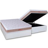 Cama Box Bau Casal Colchao Ortopedico Orthoflex Foggia Premier Base Crc Courano White 138x188