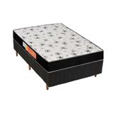 Colchão Polar D28 Pérola Class Black+Cama Box Solteiro 88