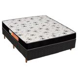 Colchão Polar D23 Pérola Class Preto+Cama Box Casal 138