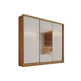 Guarda Roupa Casal 3 Portas De Correr E 6 Gavetas C Espelho Arezzo Plus Freijo Fendioff Novo Horizonte