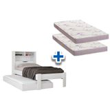 Colchao Solteiro Physical Ortobom 2un Bicama Invicta Branco
