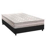 Cama Box Casal Colchao Ortopedico Paropas D28 Ag65 Master Base Crc Suede Gray 138x188