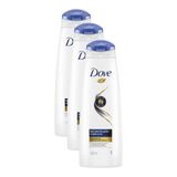 Kit 3 Shampoos Dove Reconstrução Completa 400ml Cada
