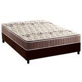 Cama Box Casal Colchao Ortopedico Anjos D28 Ag65 Magnum Base Crc Suede Brown 138x188