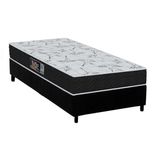 Cama Box Solteiro Colchao Molas Orthoflex Masterpocket Ensacadas Starflex Black Base Crc Suede Black 88x188