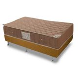 Cama Box Casal Colchao Molas Ortobom Hotelaria Nanolastic Orthotel Spring Base Crc Marrom 138x188