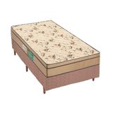 Cama Box Solteiro Colchao Espuma Polar D45 Perola Fort Clean Base Crc Rustico Clean 88x188