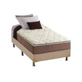 Cama Box Solteiro Colchao Espuma Anjos D28 Ag65 Star Base Crc Suede Clean 88x188