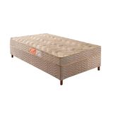 Cama Box Solteiro Colchao Espuma Paropas D33 Pasquale Base Crc Suede Clean 88x188