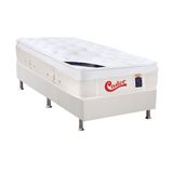 Cama Box Solteiro Colchao Molas Castor Pocket Gold Star Vitagel Base Crc Courano White 88x188