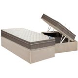 Cama Box Bau Solteiro Colchao Molas Superpocket Ensacadas Ortobom Light Base Crc Courano Clean 88x188