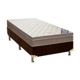 Cama Box Solteiro Colchao Molas Superpocket Ensacadas Ortobom Light Saude Base Crc Suede Brown 88x188