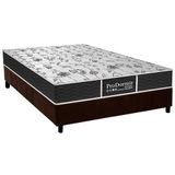 Cama Box Viuva Colchao Molas Probel Prolastic Prodormir Sleep Base Crc Suede Marrom 128x188