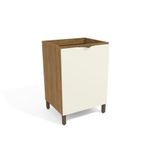 Gabinete De Cozinha Modulado Lotus J722 1 Porta S Tampo Freijo Off White Kappesberg