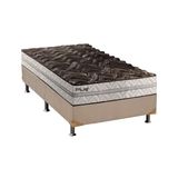 Cama Box Solteiro Colchao Espuma Paropas D33 Pasquale Plus Base Crc Suede Clean 88x188
