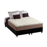 Cama Box Queen Colchao Espuma Anjos D28 Ag65 Star Base Crc Suede Black 158x198