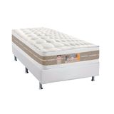 Cama Box Solteiro Colchao Molas Pocket Ensacadas Castor Silver Star Air Df Base Crc Courano White 88x188