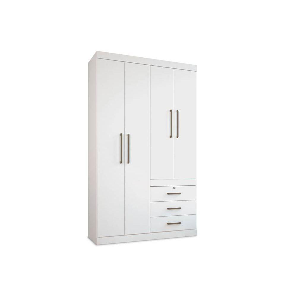 Guarda Roupa 4 Portas E 3 Gavetas Havana Plus 4 3 Branco Santos Andira