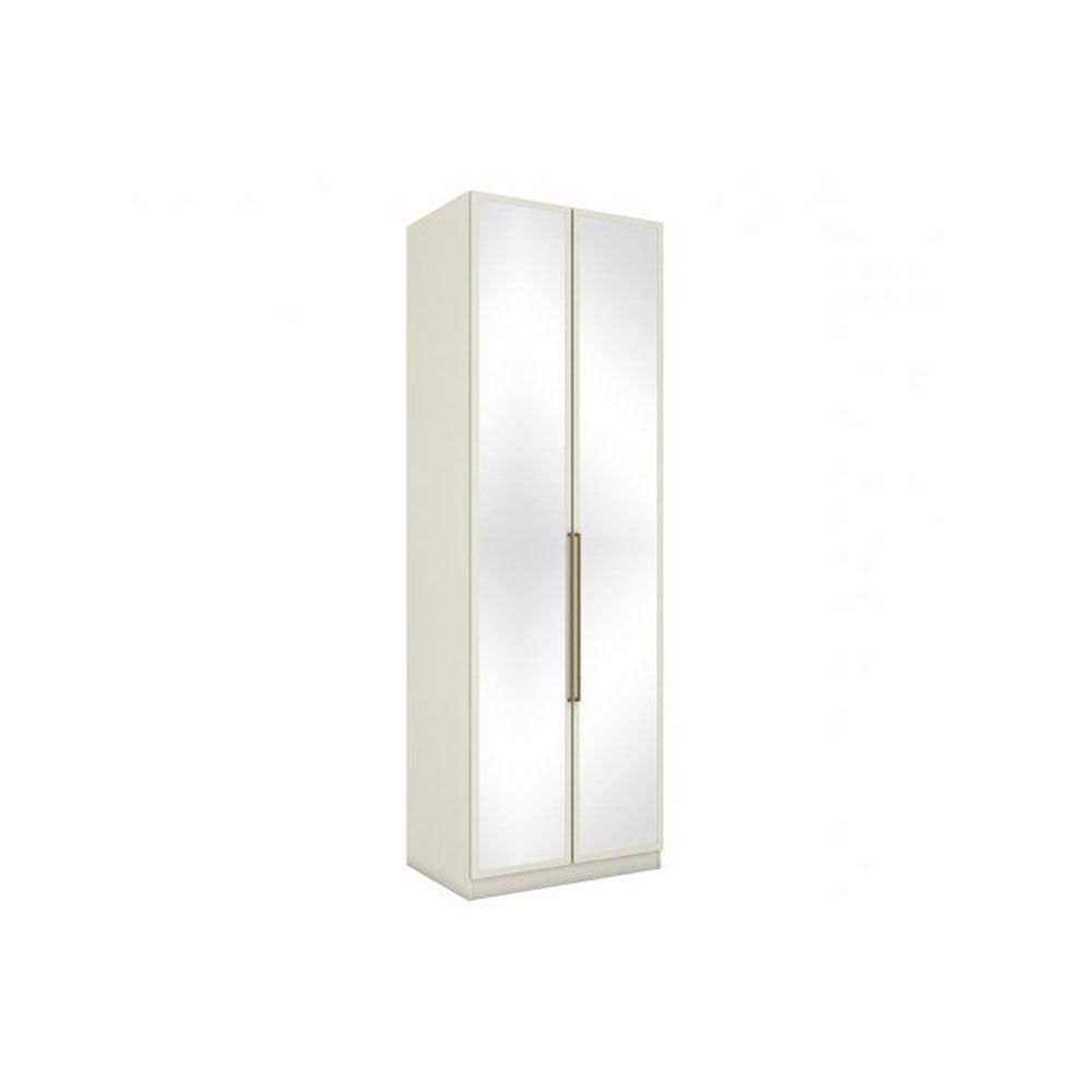 Modulo De Quarto Solteiro Guarda Roupa Mc04 Seletto C 2 Portas E 3 Gavetas C Espelho Areia Henn