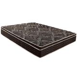 Colchao Casal Espuma D28 Ep Anatomico Pasquale Fort Black Euro Pillow 138x188x25 Paropas