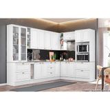 Cozinha Modulada Henn Americana 14 Pecas 3 Armarios 4 Balcoes 1 Paneleiro 6 Complementos C14p01 Branco
