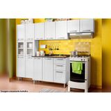 Cozinha Modulada Bertolini Multipla 4 Pecas 2 Armarios 1 Balcao 1 Paneleiro C4p81 Branco