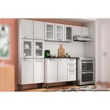 Cozinha Modulada Bertolini Multipla 4 Pecas 2 Armarios 1 Balcao 1 Paneleiro C4p83 Branco